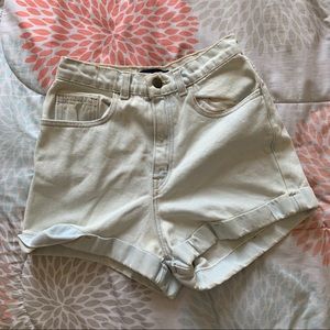 AMERICAN APPAREL high-waisted denim shorts